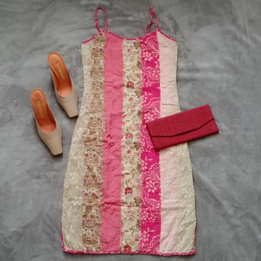 🌸 ⬇️ DEX Quilted multi-panel dress